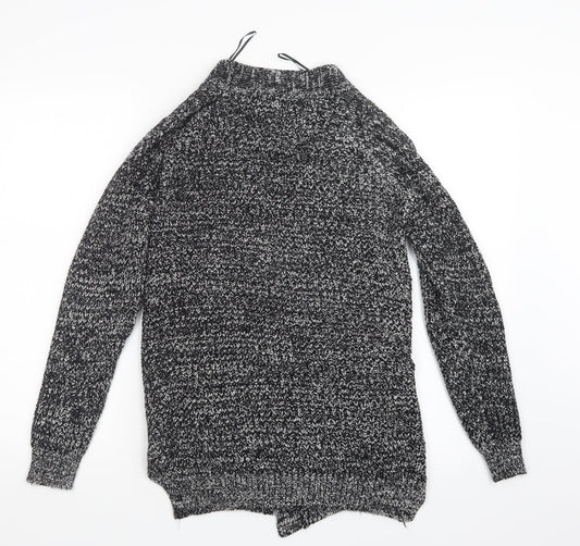 Papaya Womens Black  Knit Cardigan Jumper Size S