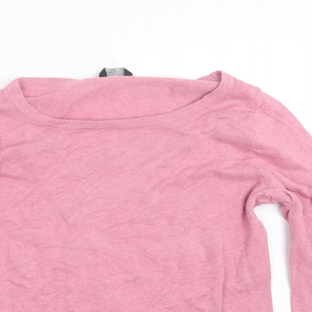 M&Co Womens Pink  Knit Pullover Jumper Size 12