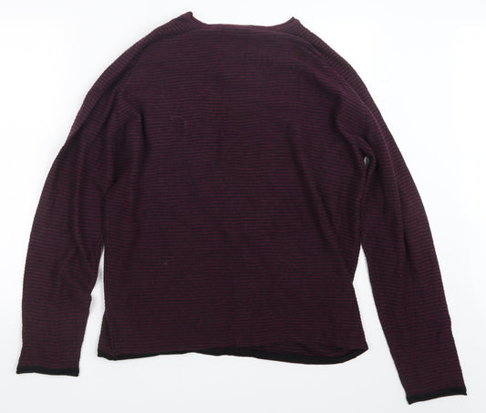 Cedar Wood State Mens Purple  Knit Pullover Jumper Size XL