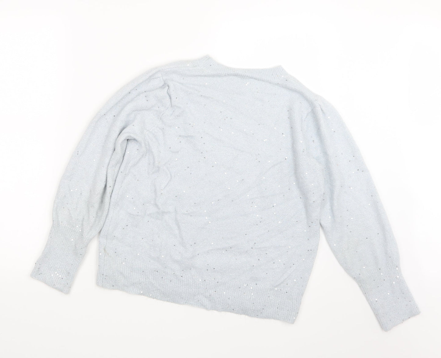 Dorothy Perkins Womens Blue  Knit Pullover Jumper Size 16
