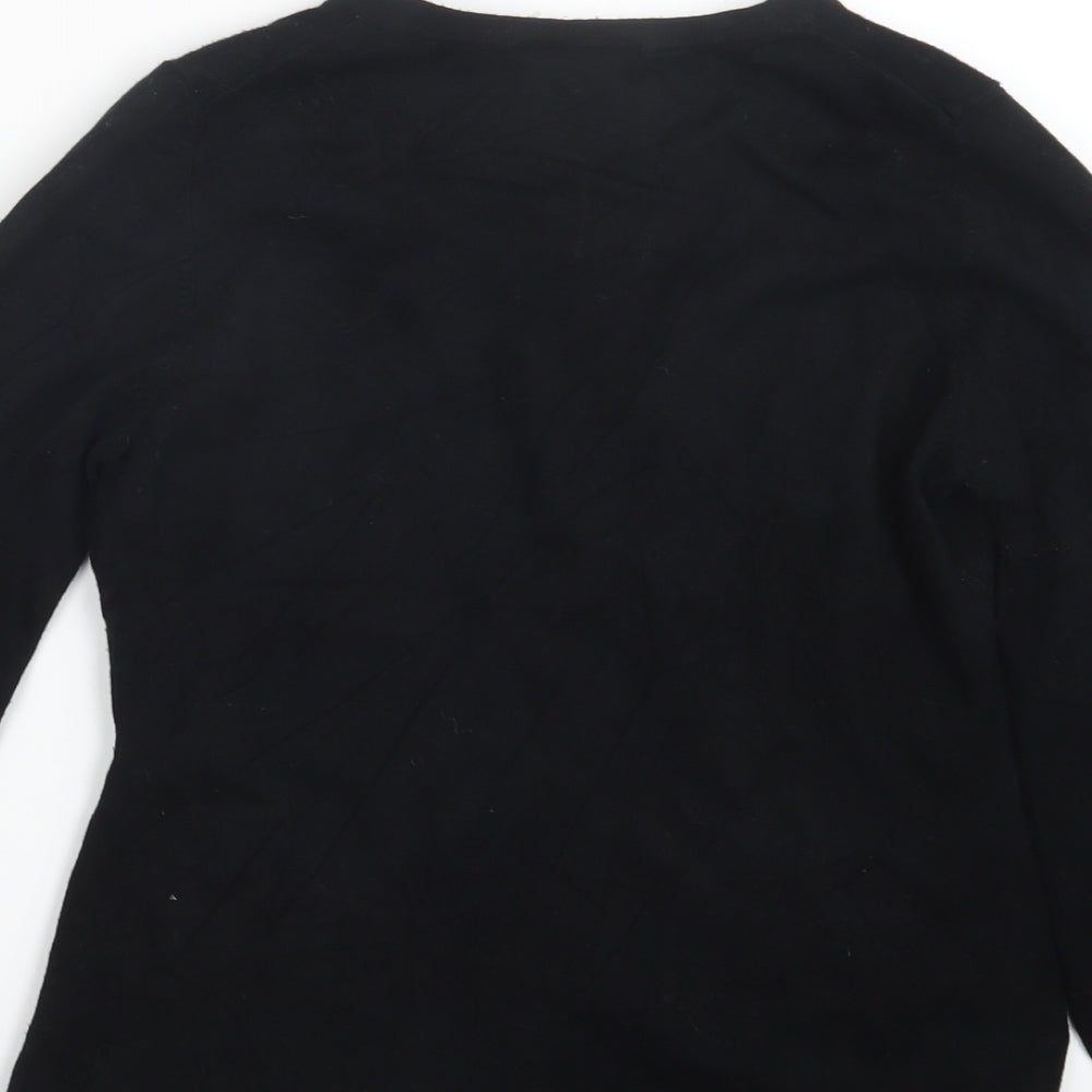 Marks and Spencer Womens Black  Knit Pullover Jumper Size 10