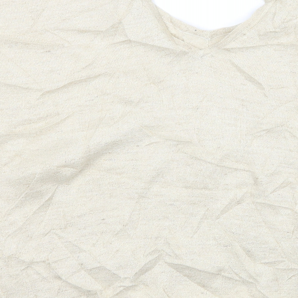 River Island Womens Ivory   Pullover Jumper Size 12  - Cut out back