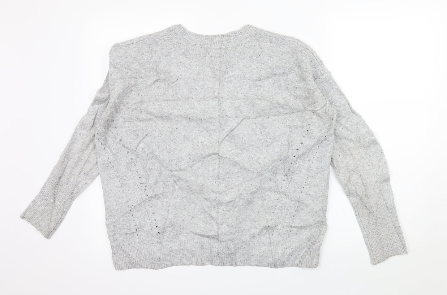 Topshop Womens Grey  Knit Pullover Jumper Size 6