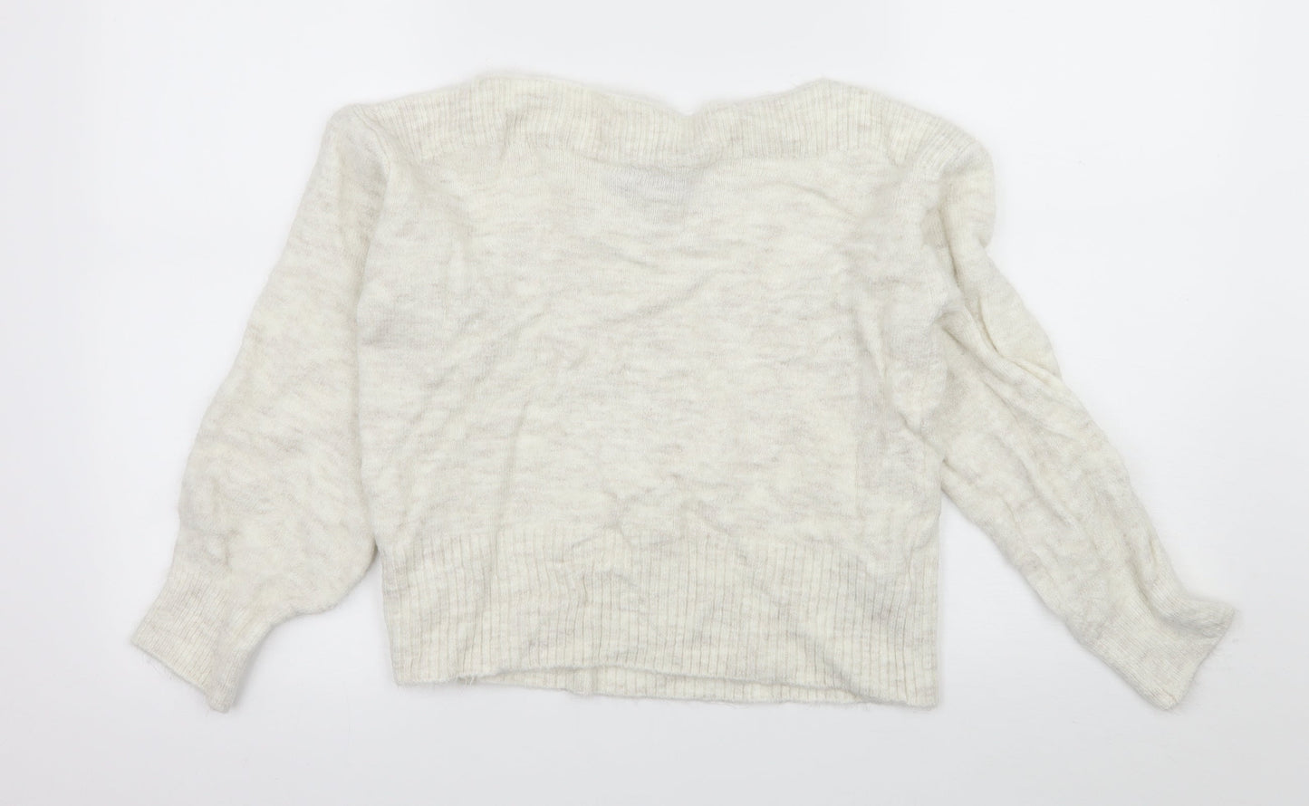 Marks and Spencer Womens Ivory  Knit Pullover Jumper Size S