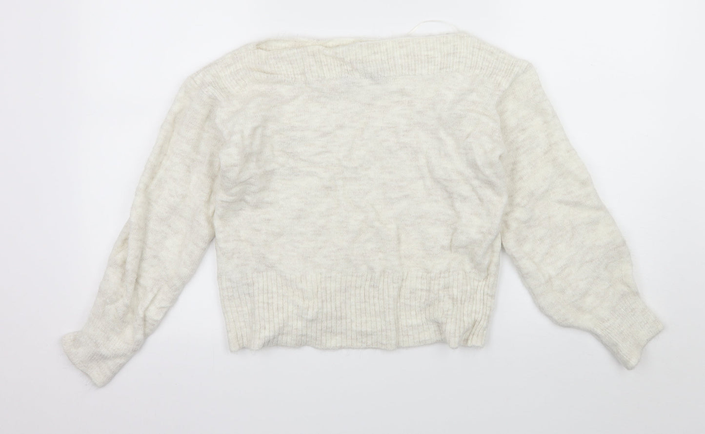 Marks and Spencer Womens Ivory  Knit Pullover Jumper Size S