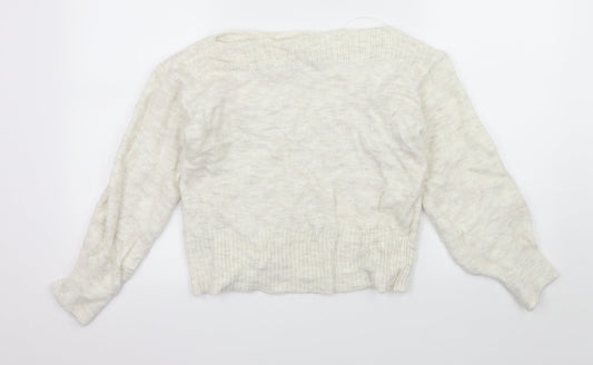 Marks and Spencer Womens Ivory  Knit Pullover Jumper Size S