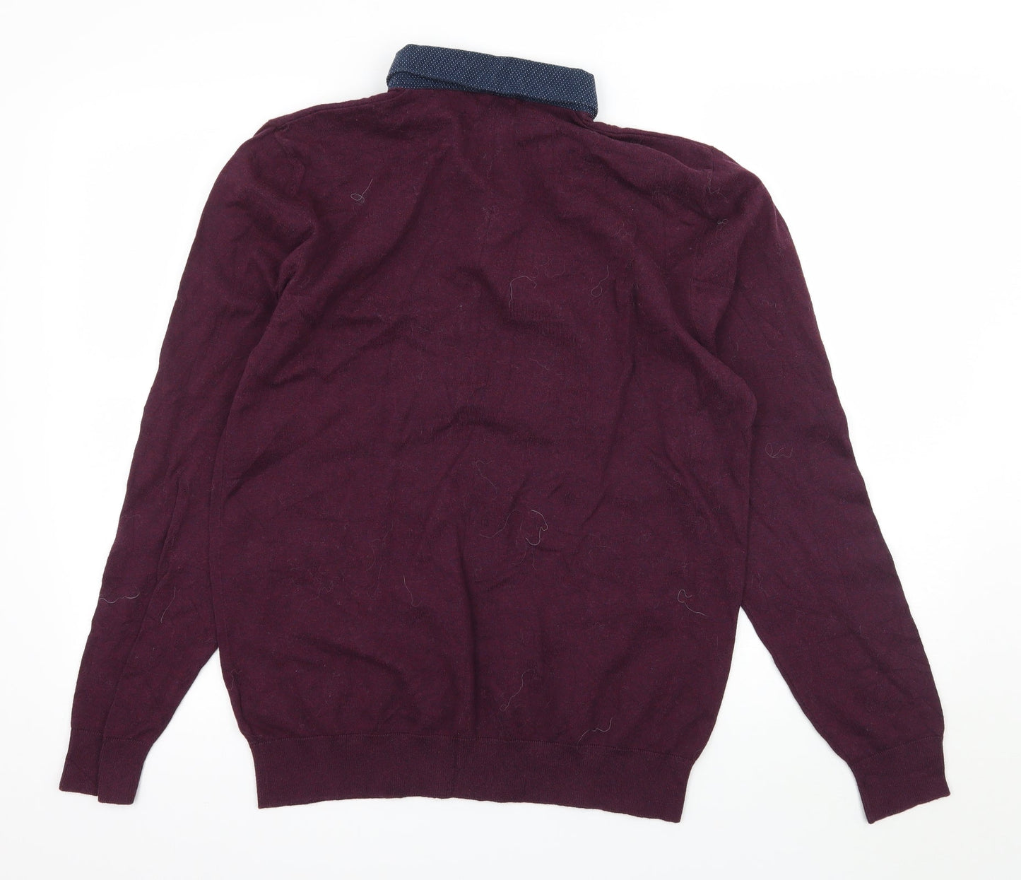 NEXT Womens Purple  Knit Pullover Jumper Size L