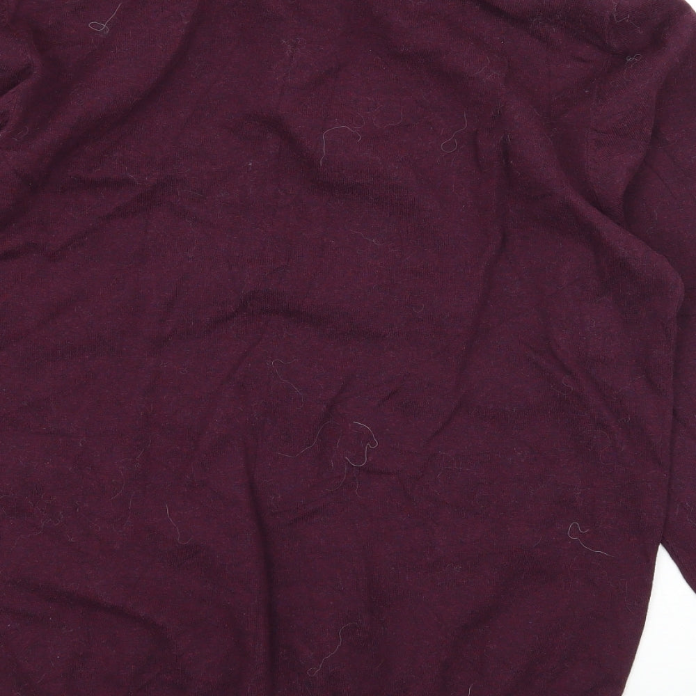 NEXT Womens Purple  Knit Pullover Jumper Size L