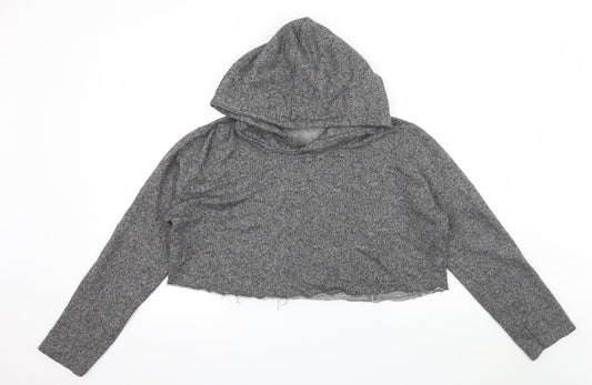 John GALT Womens Grey  Jersey Pullover Hoodie One Size