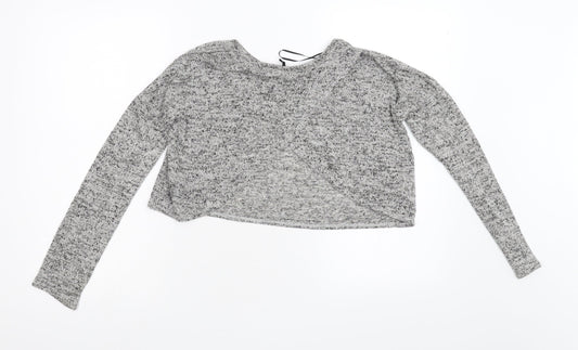 Divided by H&M Womens Grey   Pullover Jumper Size XS  - CROPPED