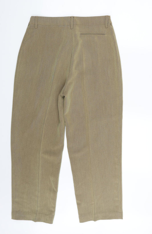 Saint-Honore Womens Gold   Trousers  Size 16 L24.5 in