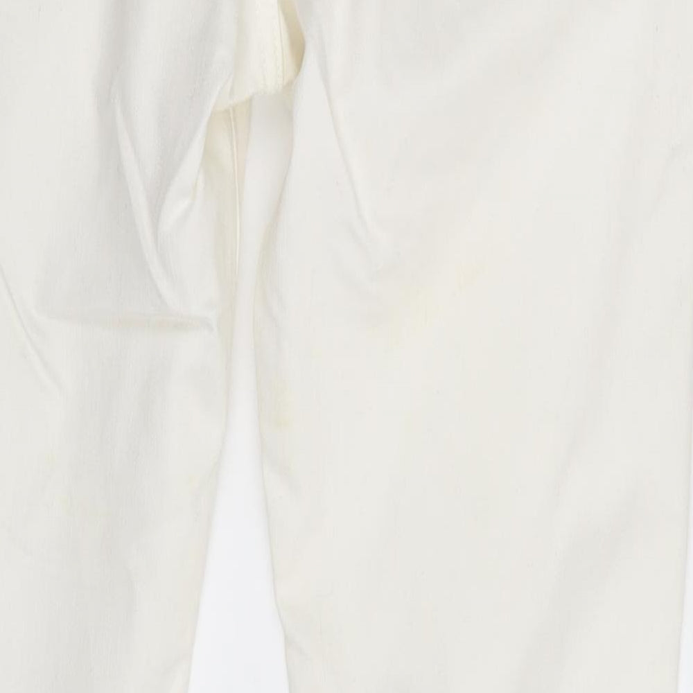 535 Womens Ivory  Denim Skinny Jeans One Size L30 in