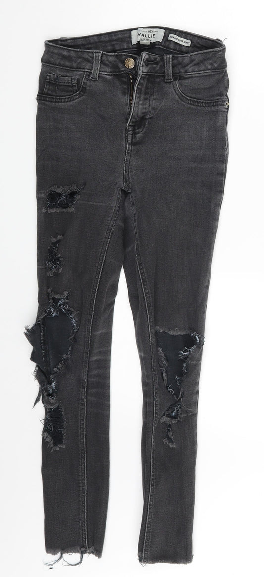 New Look Girls Grey  Denim Skinny Jeans Size 13 Years
