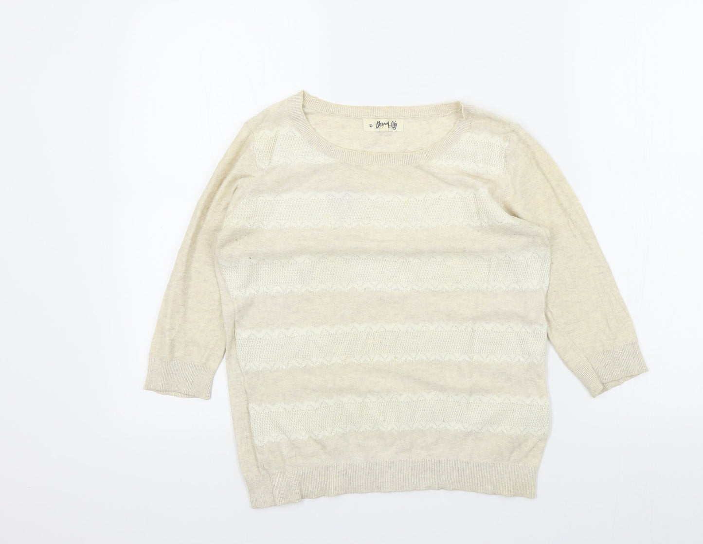 New Look Womens Beige   Pullover Jumper Size S