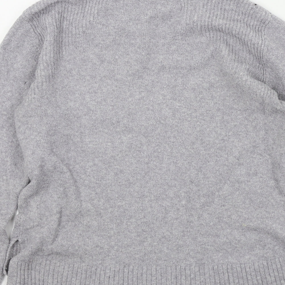 Oasis Womens Grey   Pullover Jumper Size M
