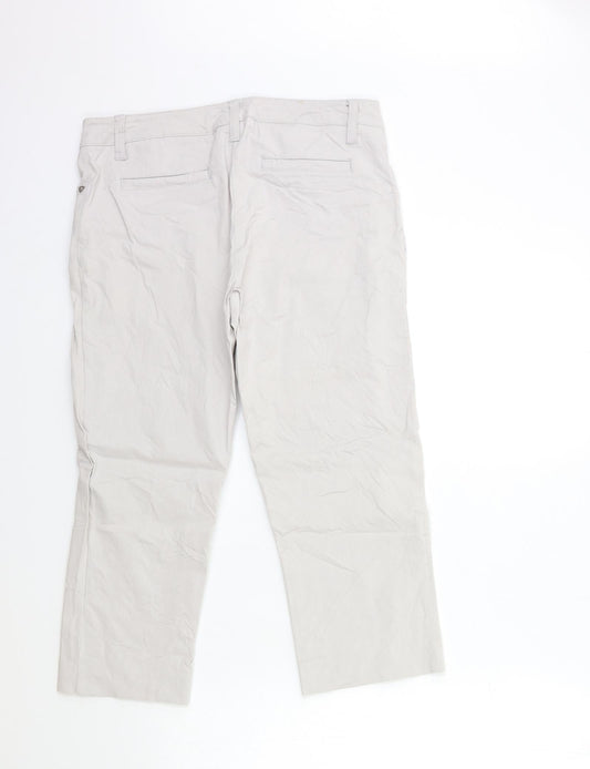 Zac & Rachel Womens Grey   Trousers  Size 8 L21 in