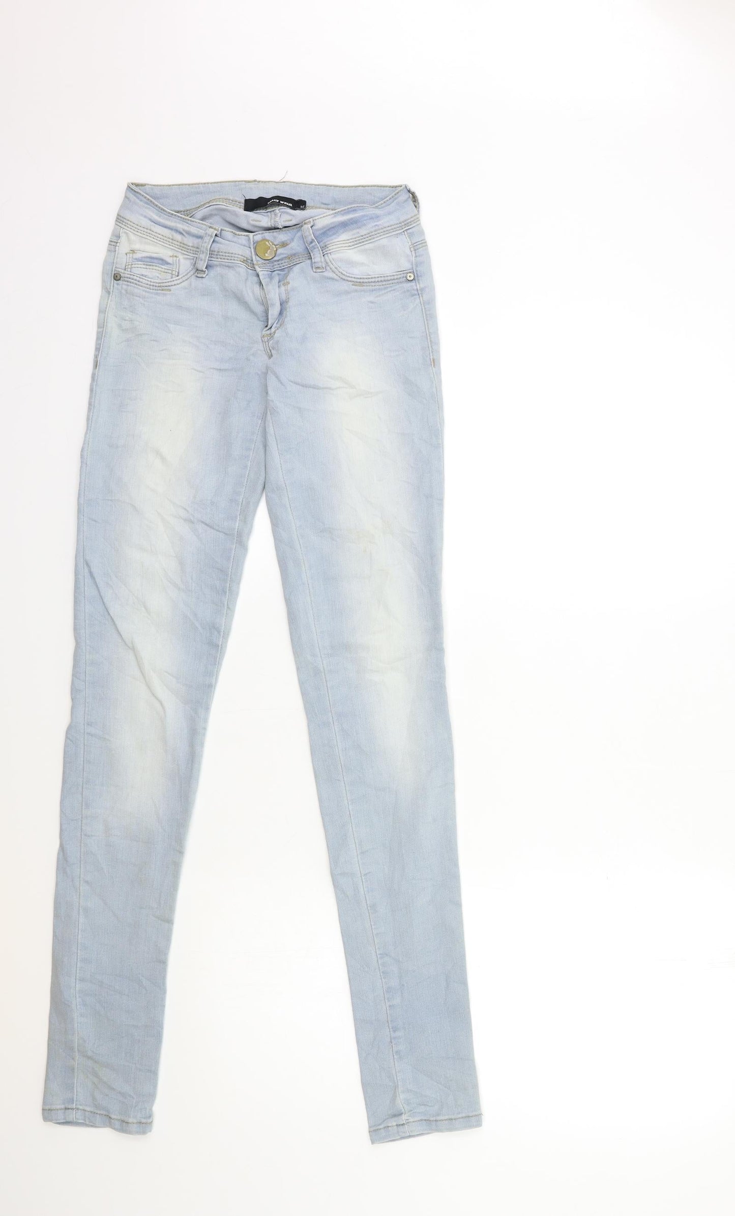 TALLY WEiJL Womens Blue  Denim Skinny Jeans Size 4 L32 in