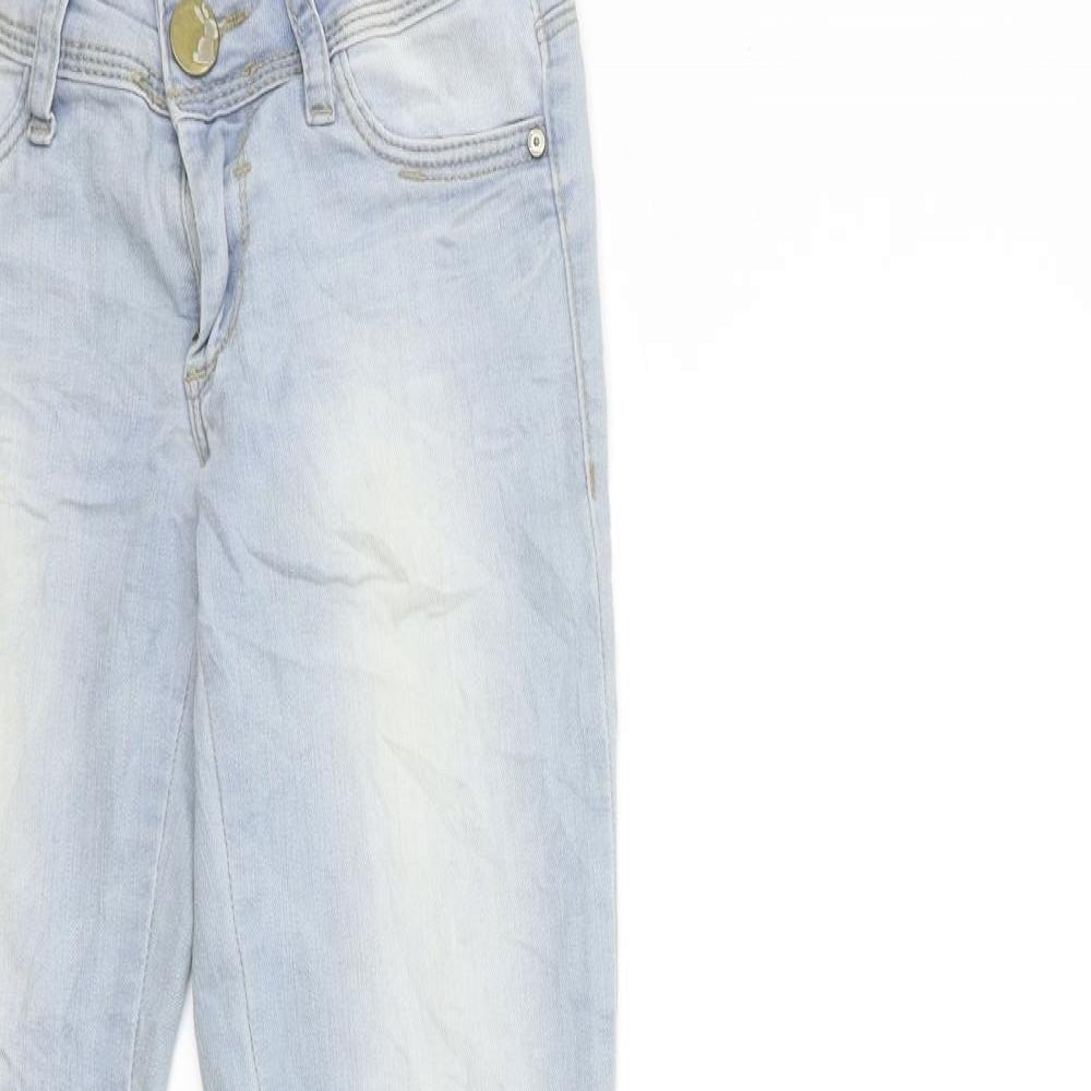 TALLY WEiJL Womens Blue  Denim Skinny Jeans Size 4 L32 in