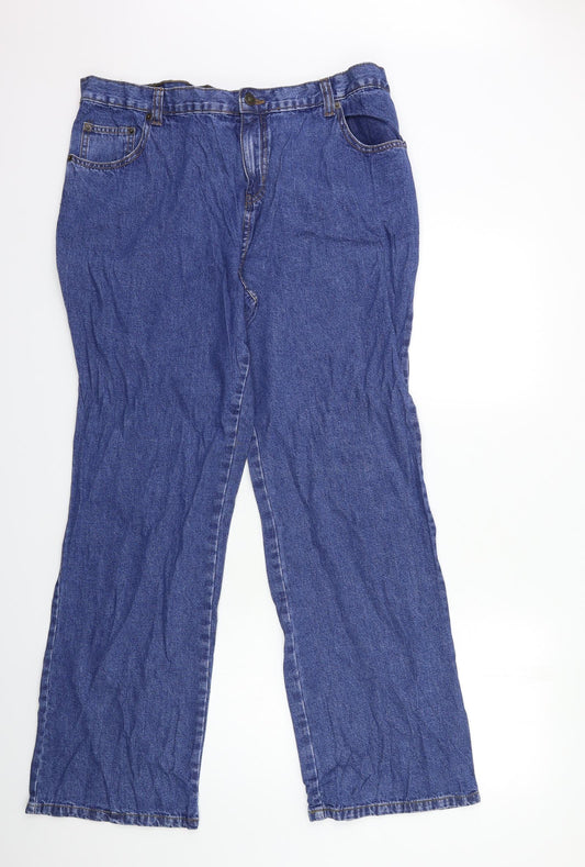 Preworn Womens Blue  Denim Snow Pants Trousers Size 18 L31 in
