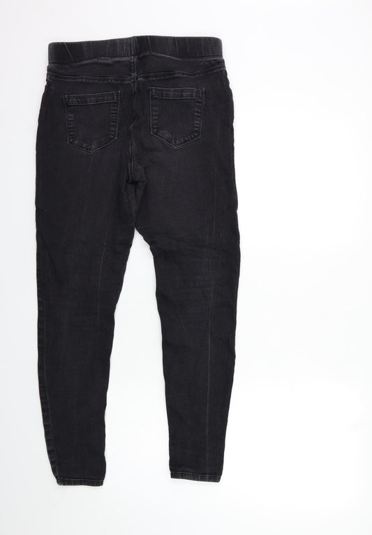 Matalan Womens Black  Denim Jegging Jeans Size 10 L27 in