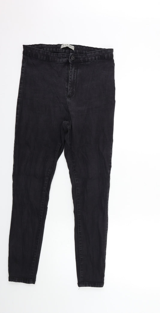 Denim & Co. Womens Black  Denim Skinny Jeans Size 16 L27 in