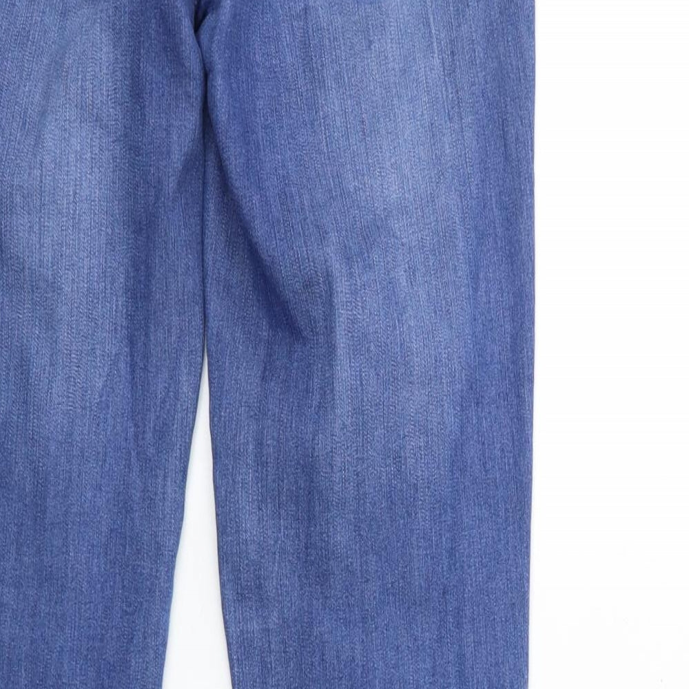 Preworn Womens Blue  Denim Skinny Jeans Size 10 L32 in