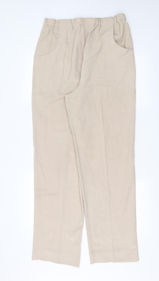 Preworn Womens Beige   Trousers  Size 32 in L32 in