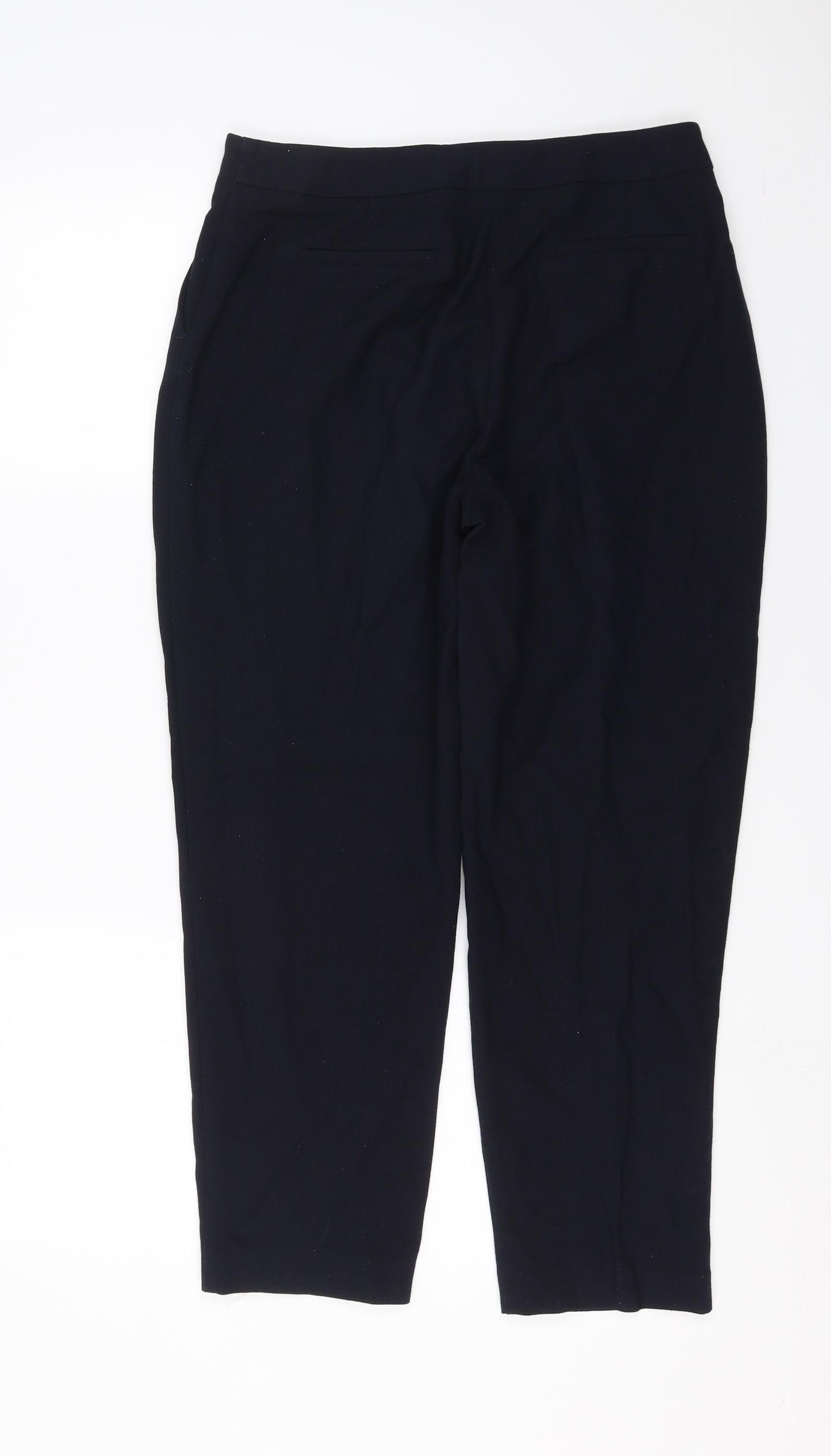 Marks and Spencer Womens Blue   Trousers  Size 10 L25 in - short Leg