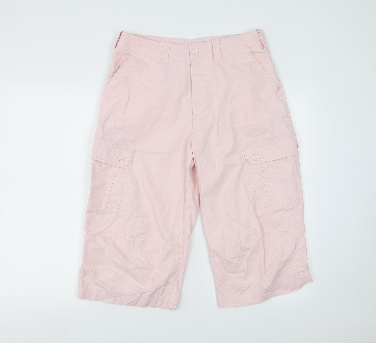 Preworn Womens Pink   Cropped Trousers Size 32 in  - 17 in inside leg
