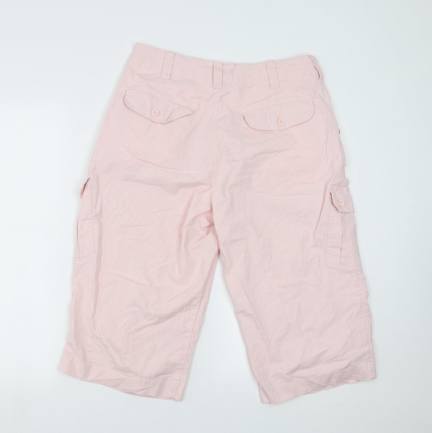 Preworn Womens Pink   Cropped Trousers Size 32 in  - 17 in inside leg