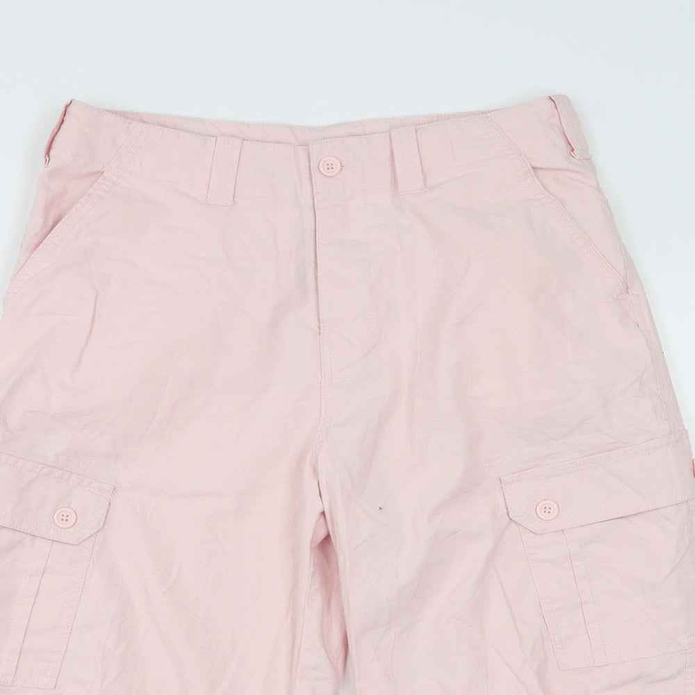 Preworn Womens Pink   Cropped Trousers Size 32 in  - 17 in inside leg