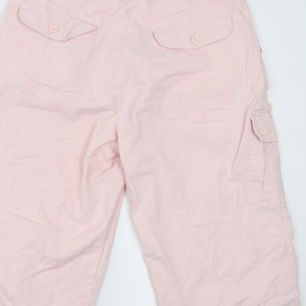 Preworn Womens Pink   Cropped Trousers Size 32 in  - 17 in inside leg