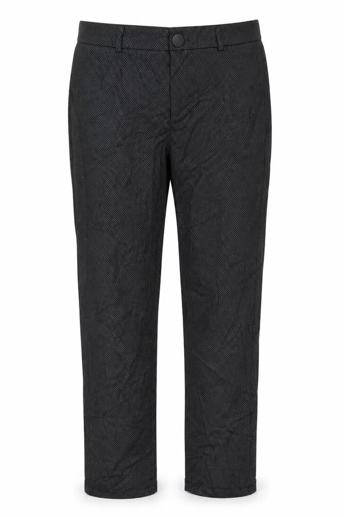 Violeta Womens Black Geometric  Trousers  Size S L30 in