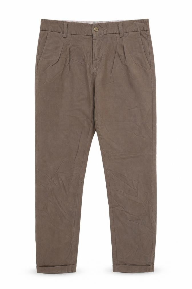 Lazzerini Tiziana Womens Brown Striped  Trousers  Size M L24 in