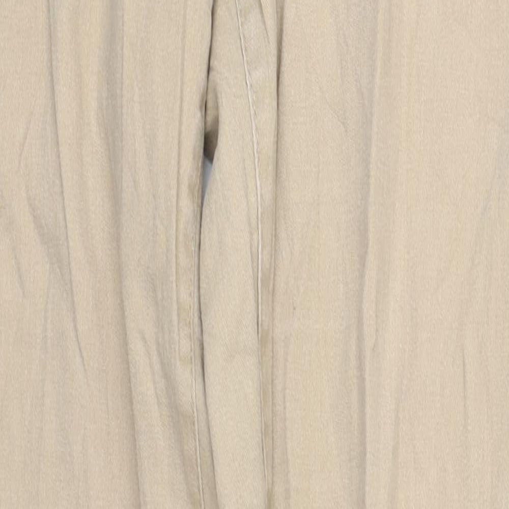 H&M Womens Beige   Capri Trousers Size 10 L28 in