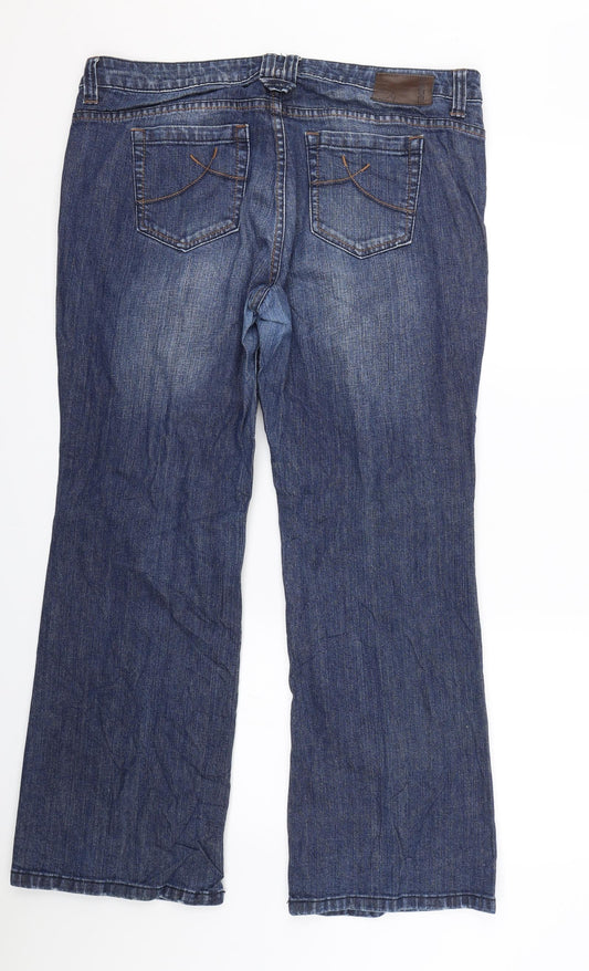 St Oliver Womens Blue  Denim Bootcut Jeans Size 44 L27 in