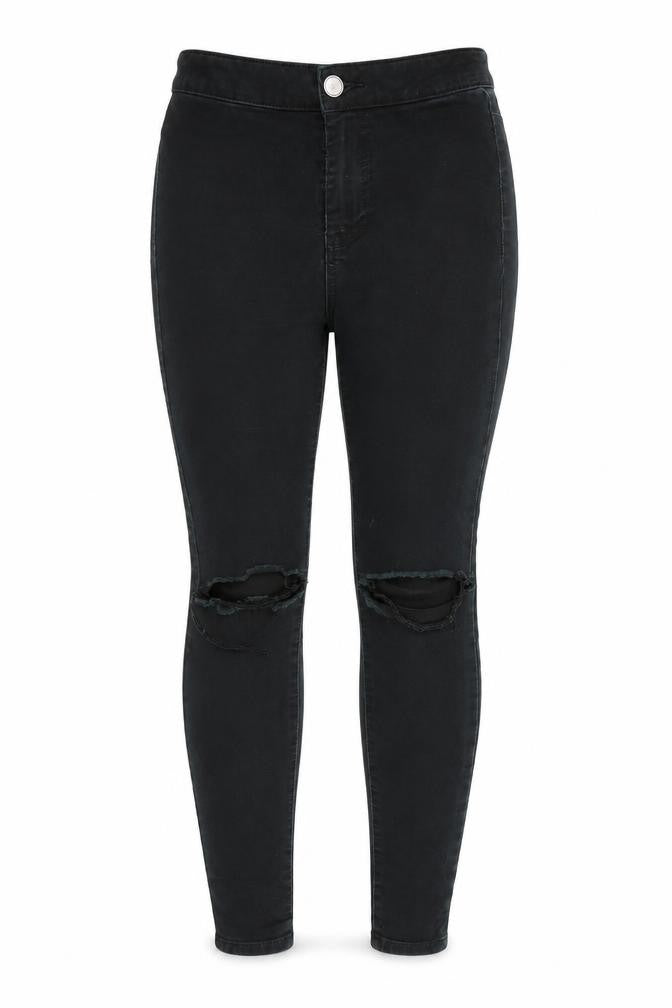 New Look Womens Black  Denim Skinny Jeans Size 10 L27.5 in