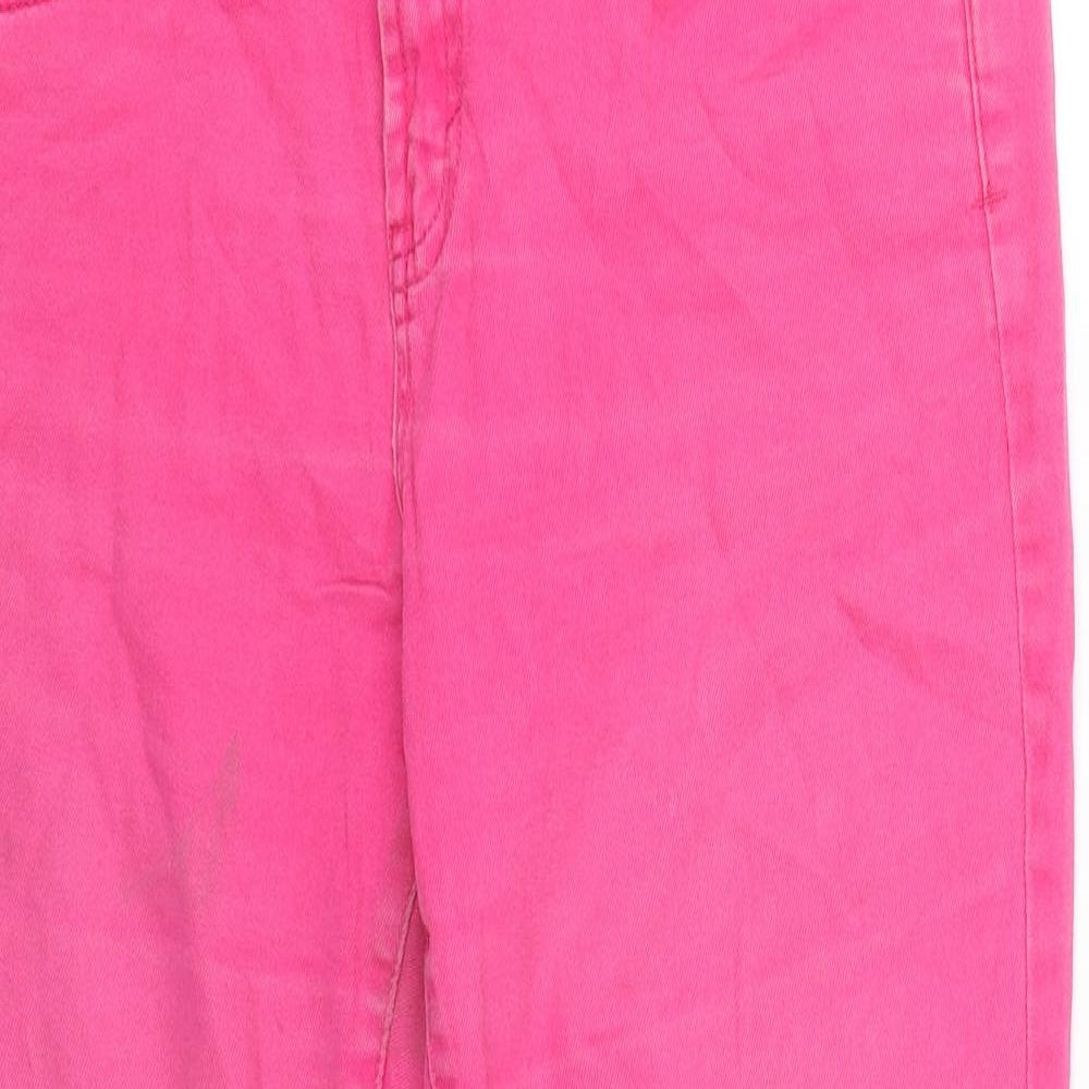 Preworn Womens Pink  Denim Skinny Jeans Size 34 L25 in