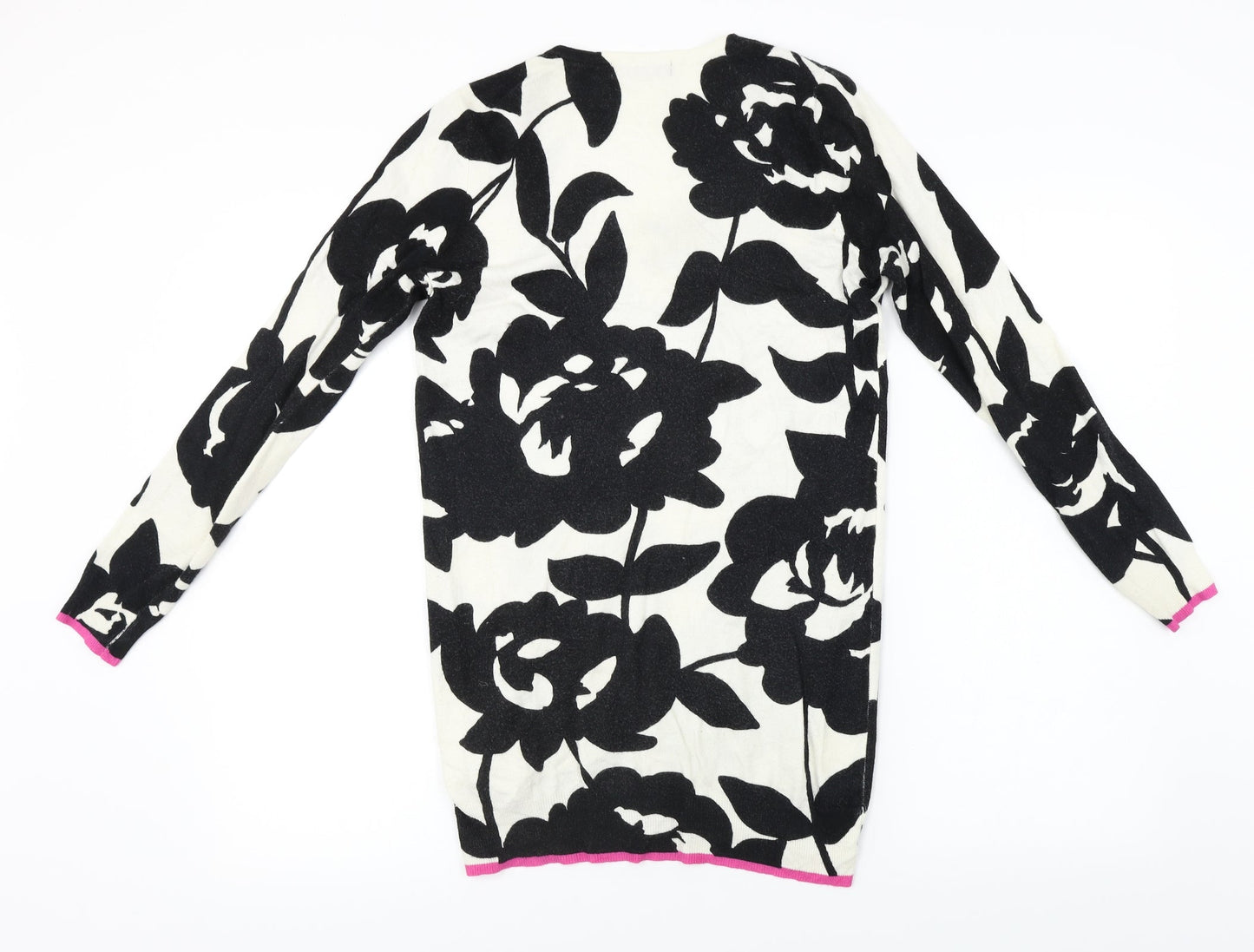 Marks and Spencer  Womens Beige Floral  Pullover Jumper Size 12