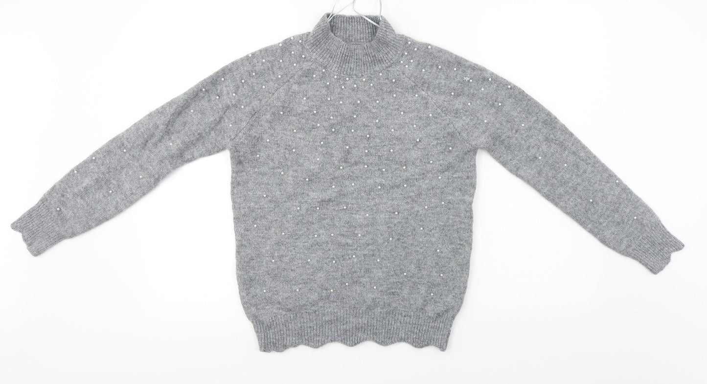 Papaya  Womens Grey   Pullover Jumper Size S