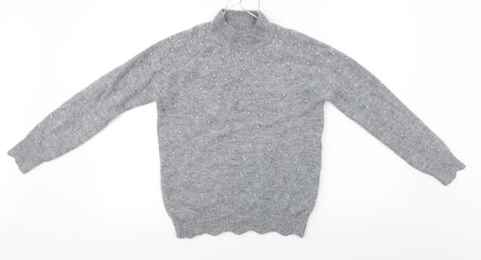 Papaya  Womens Grey   Pullover Jumper Size S