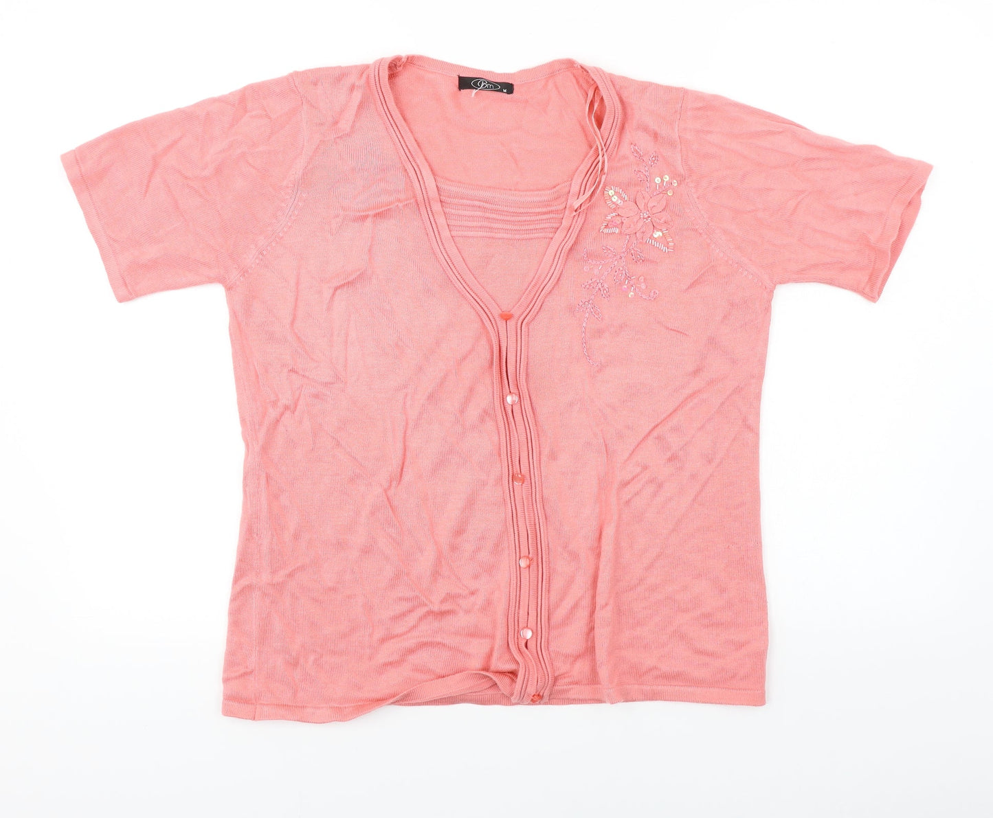 BM  Womens Pink   Cardigan Jumper Size M