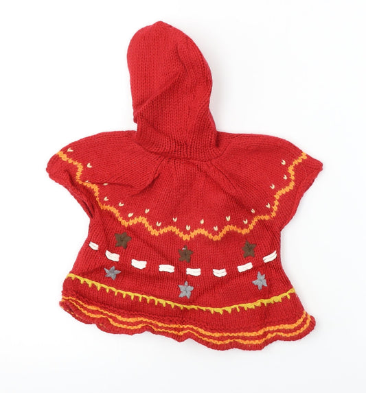 NEXT  Girls Red   Pullover Jumper Size 3-6 Months