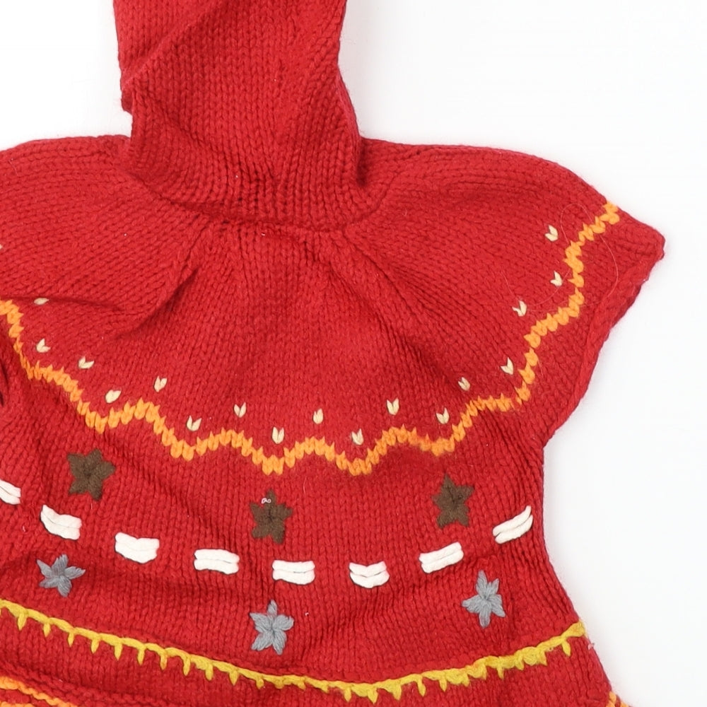 NEXT  Girls Red   Pullover Jumper Size 3-6 Months