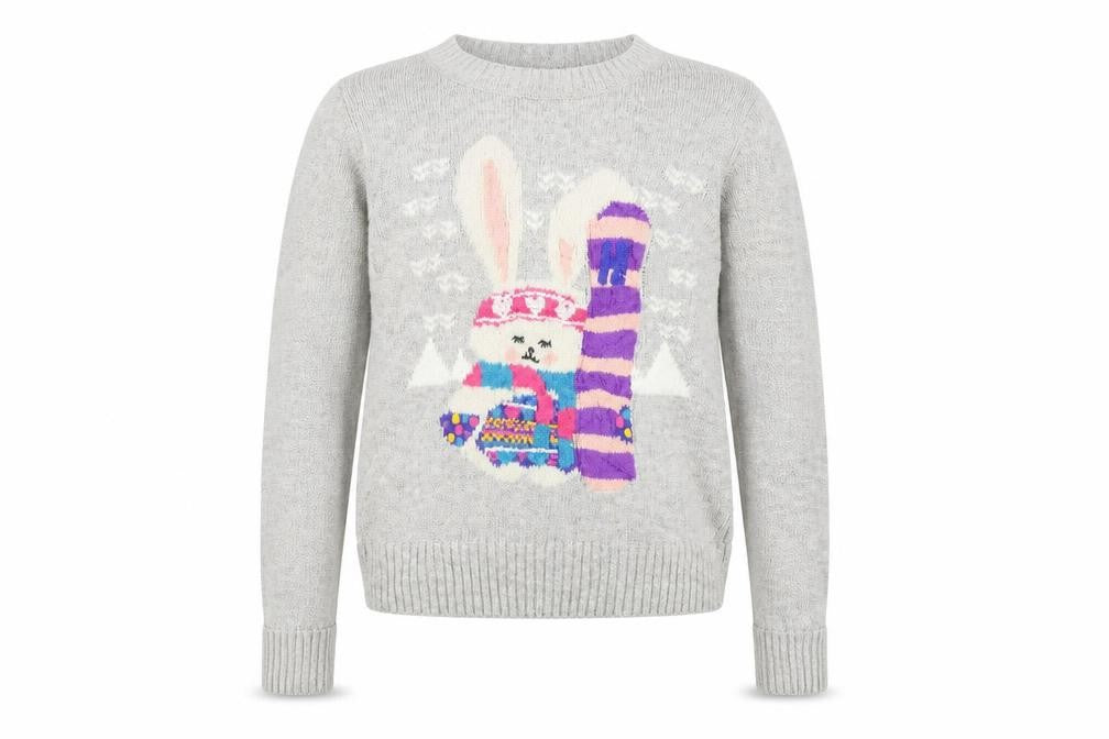 Front view of By Henry Holland girls’ grey jumper, size 10, years