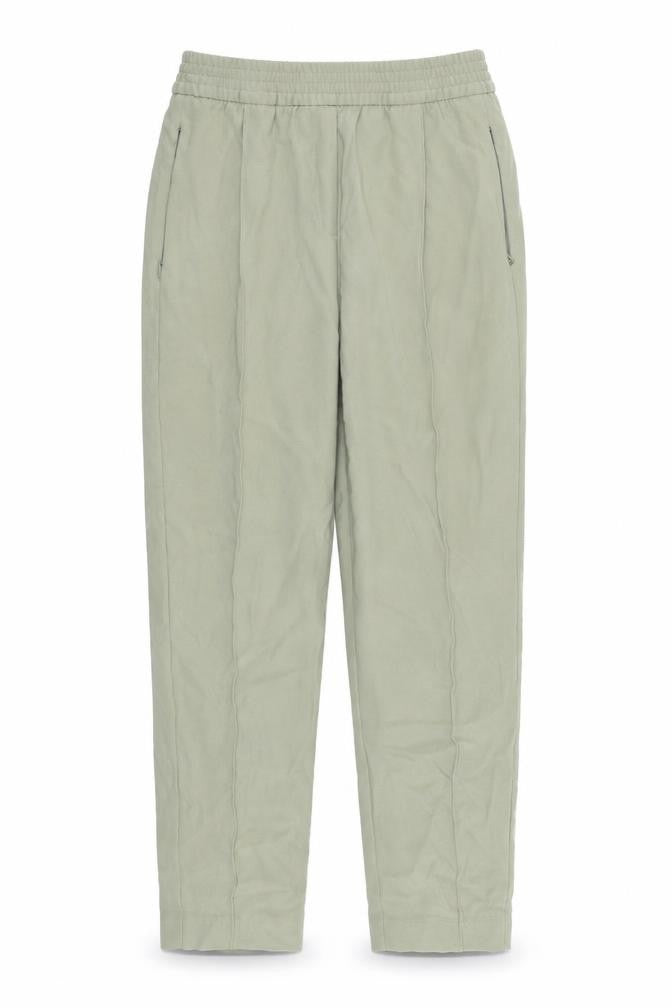 Marks and Spencer Womens Green   Trousers  Size 8 L25 in - Elastic Waist Band