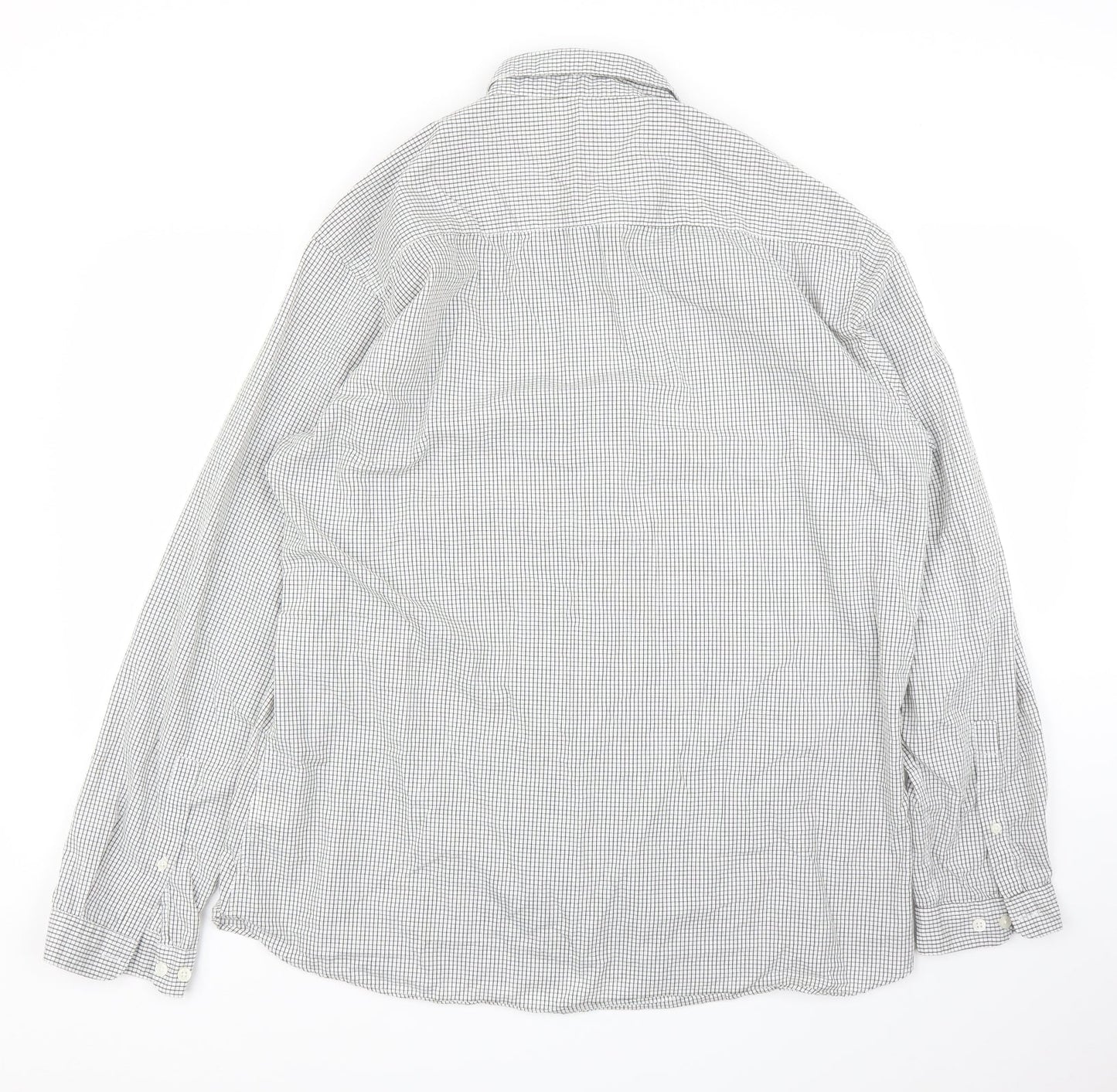 Primark Mens Grey Check   Button-Up Size 2XL