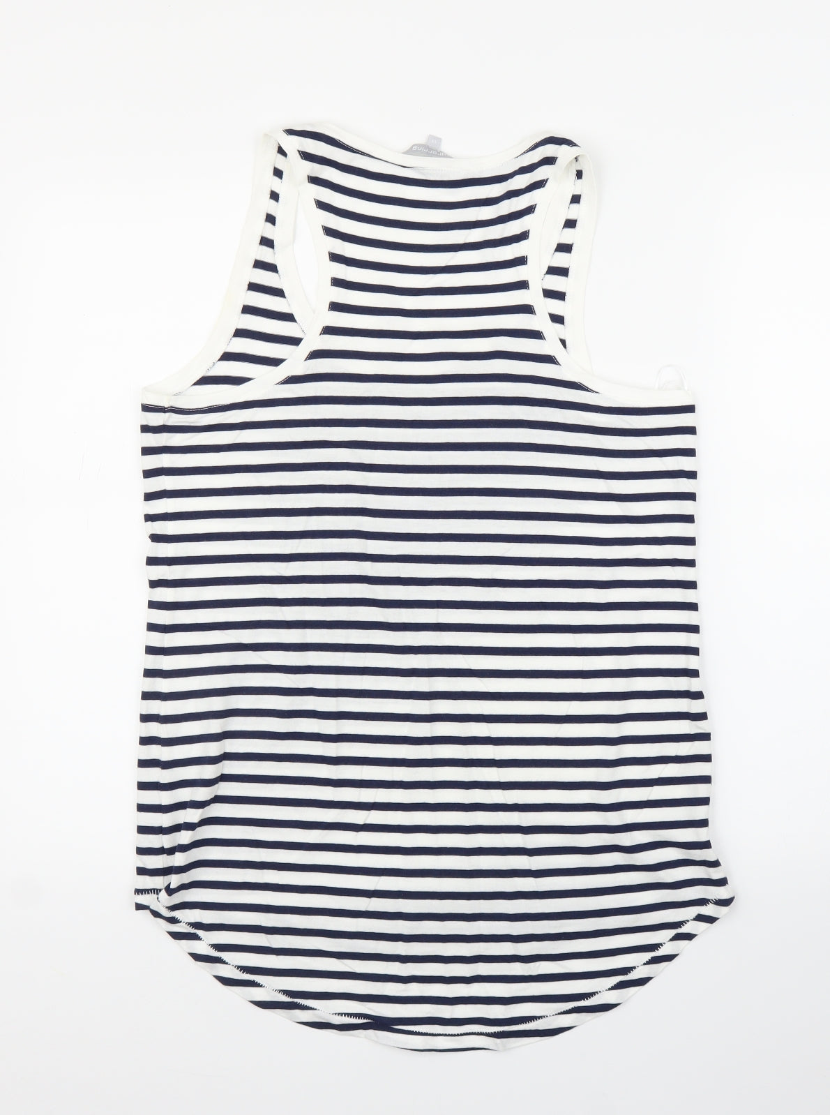 Debenhams Womens Blue Striped  Tunic Tank Size 14