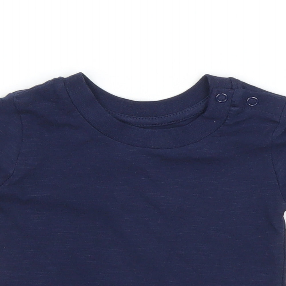 Primark Boys Blue   Basic T-Shirt Size 3-6 Months