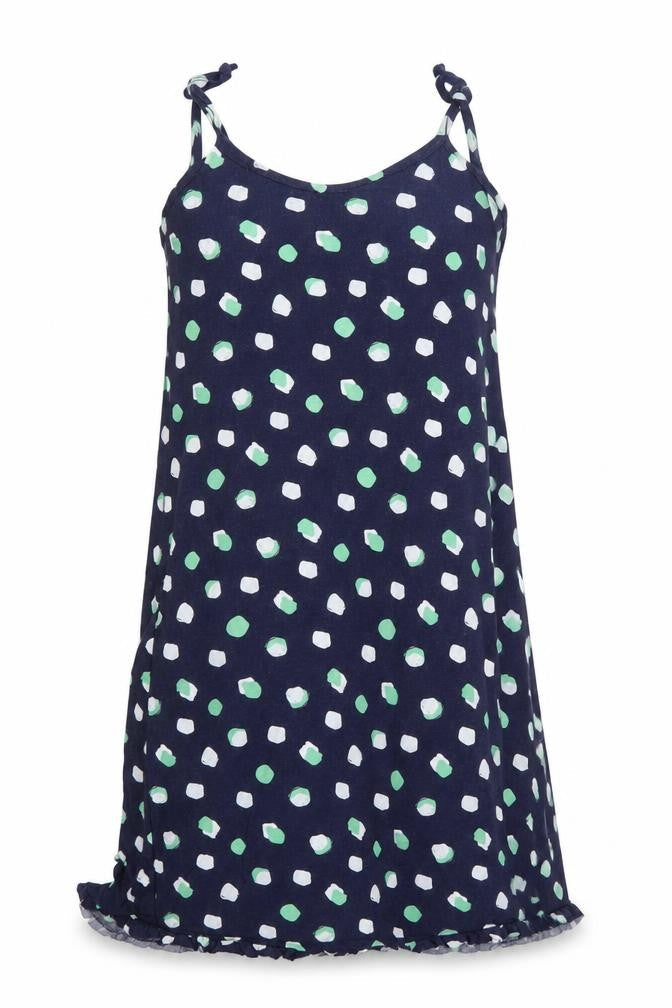 M&S Womens Blue Polka Dot  Tunic Blouse Size 8